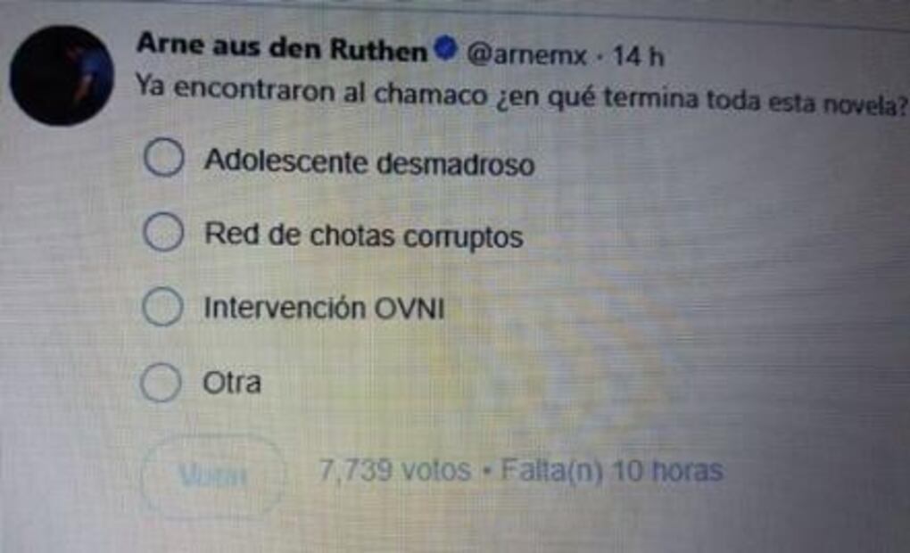 Se burla Arne de desaparición de alumno de la UNAM