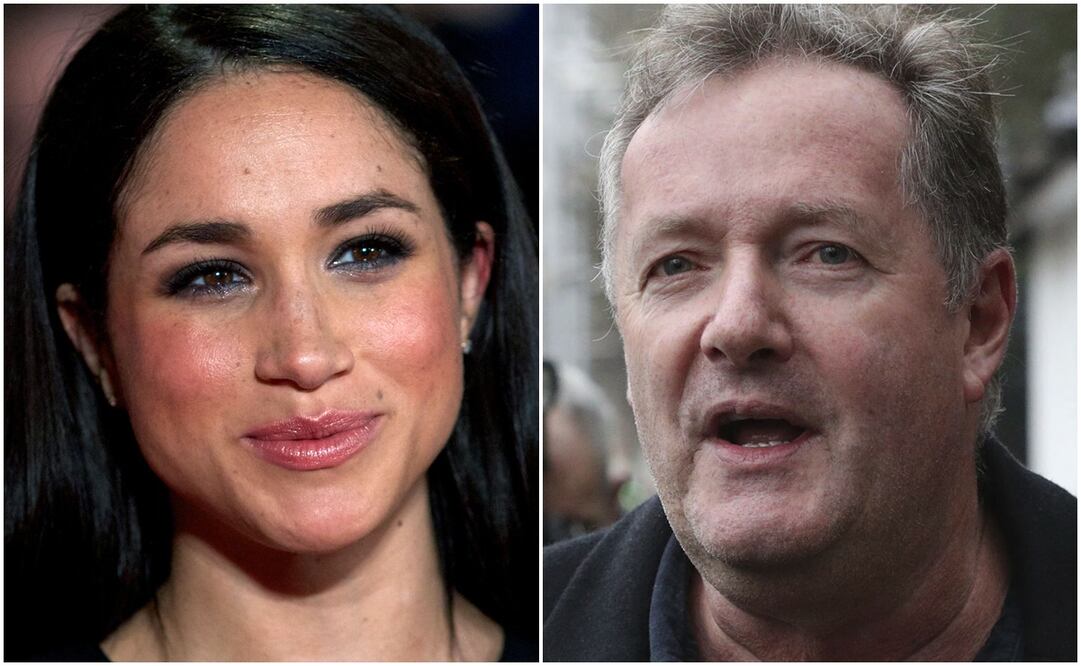 Meghan Markle y Piers Morgan. Foto: Archivo 