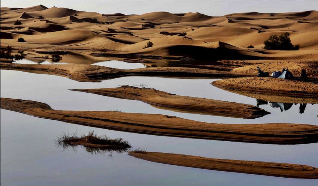 “Han pasado de 30 a 50 años desde que tuvimos tanta lluvia en tan poco tiempo”, dijo Houssine Youabeb, de la Dirección General de Meteorología de Marruecos. Marruecos. Foto: AFP