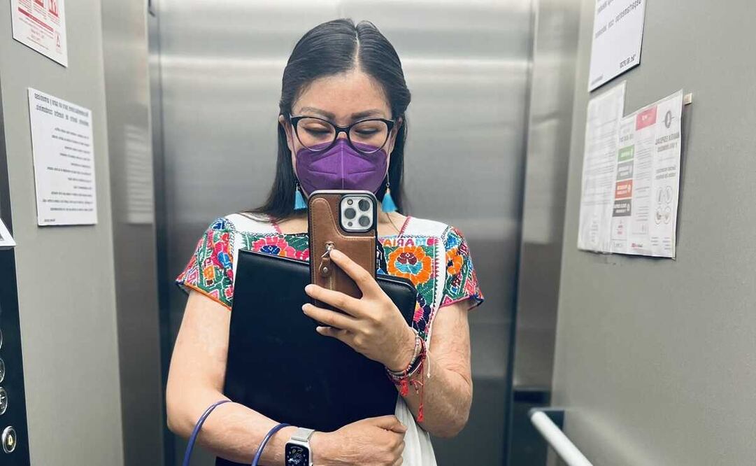 La joven sufrió un ataque con ácido como tentativa de feminicidio en el estado de Oaxaca. Foto: Twitter