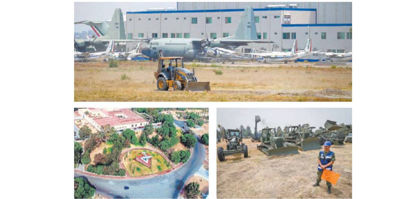 La Sedena alegó que la Base Aérea Militar de Santa Lucía y el aeropuerto fueron catalogados como instalaciones estratégicas, por lo que no pueden ser susceptibles de suspensión judicial por razones de seguridad nacional. Fotos/ARCHIVO EL UNIVERSAL