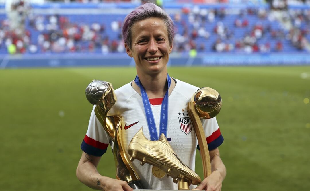 Rapinoe marcó seis goles, uno de ellos en la final contra Holanda. Foto: AP