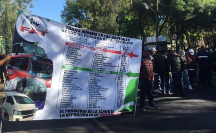 Bloqueo de transportistas en CDMX cumple 3 horas; exigen aumento a tarifa