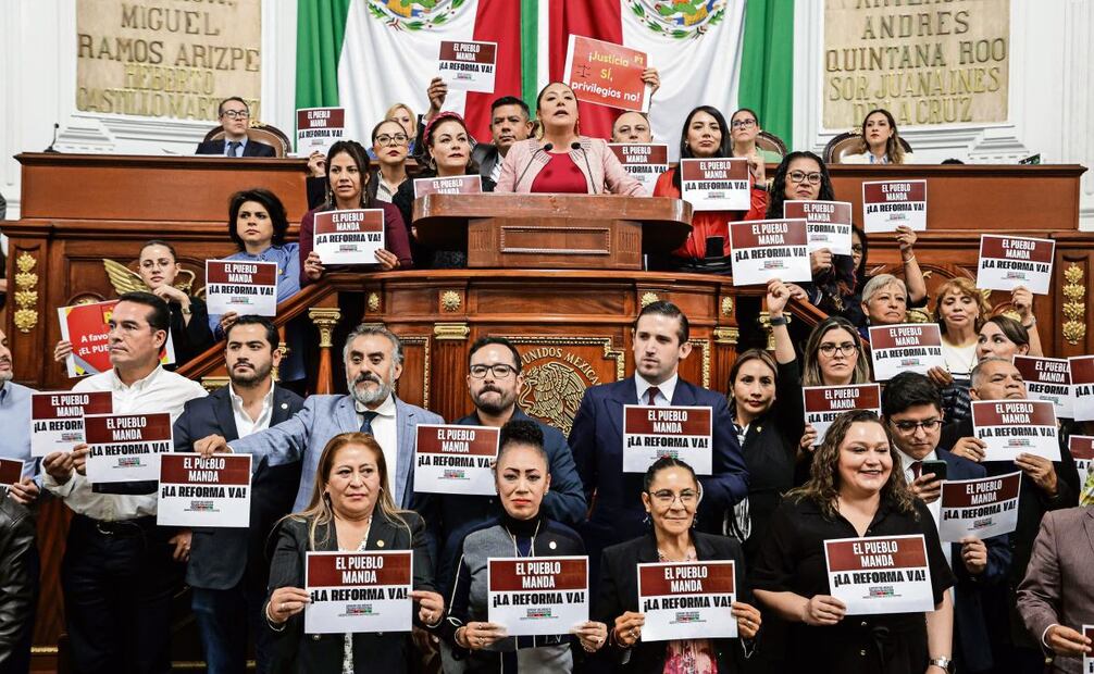 Mayoría en alcaldías y el Congreso. Foto: Gabriel Pano | El Universal (26/12/2024)