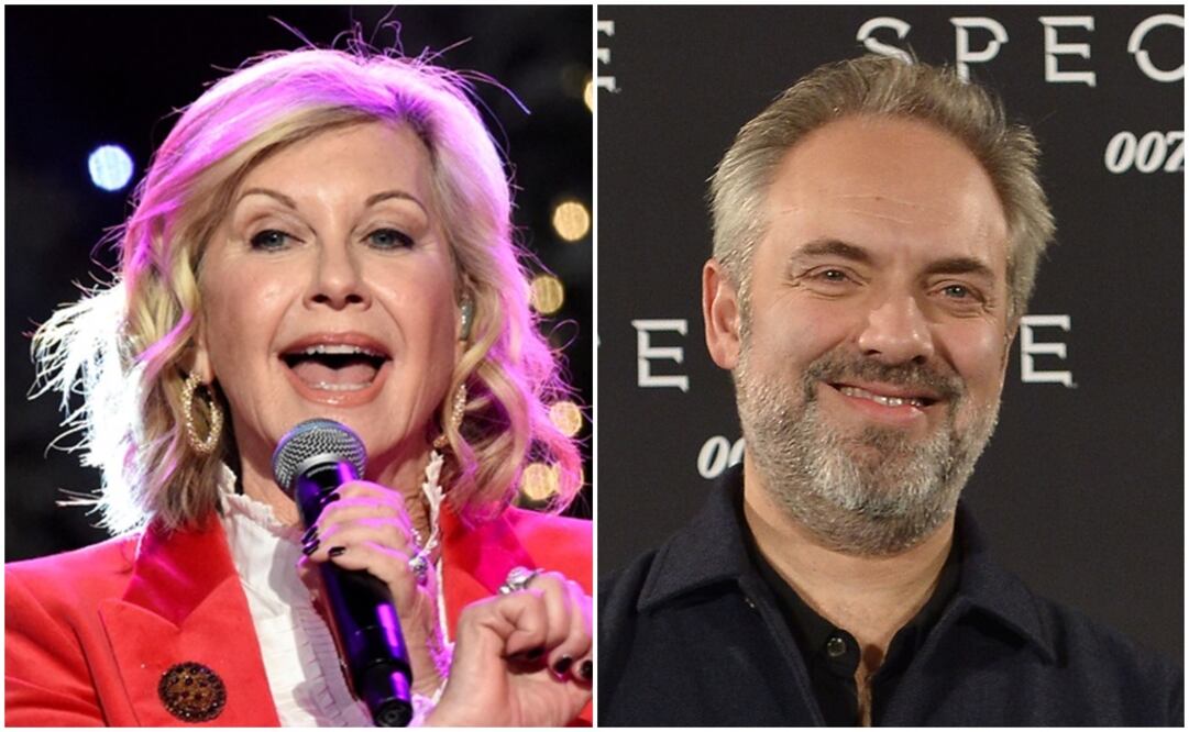 Olivia Newton-John y Sam Mendes. Foto: Archivo 