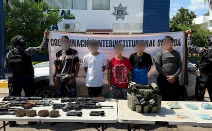 Detienen a 5 y decomisan armas en cuatro municipios de Sinaloa; hallan áreas de almacenamiento de sustancias químicas en Cósala y Culiacán