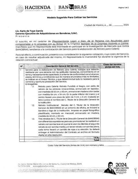 Contrato BANOBRAS