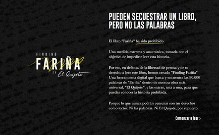 Esconden "libro prohibido" en el "El Quijote"