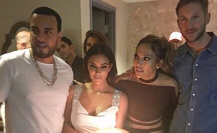 Calvin Harris coincide en fiesta con Kim Kardashian