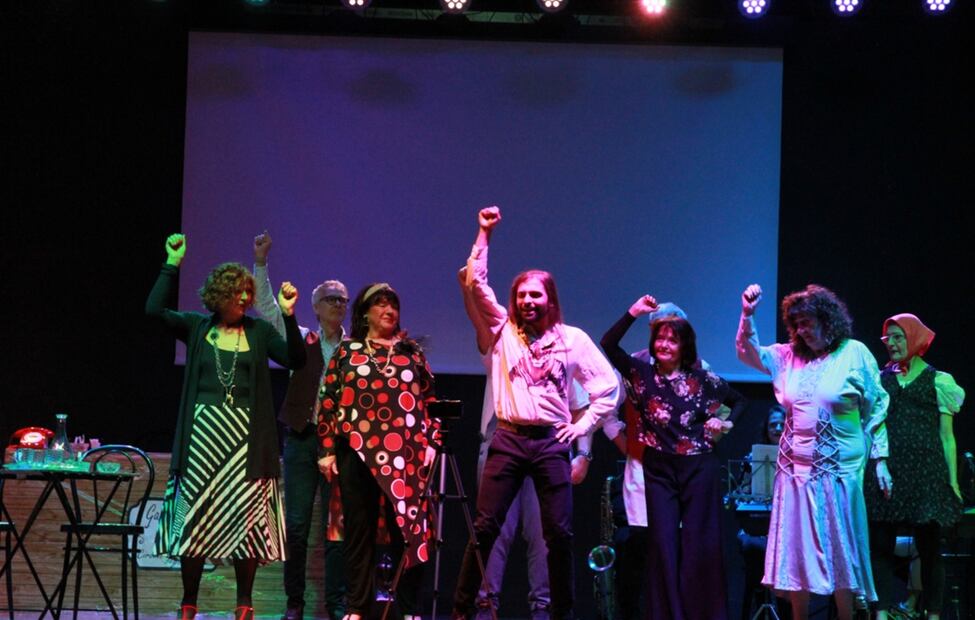 “Nonnituber”, obra de teatro.
Foto: Yolanda Sanz, cortesía