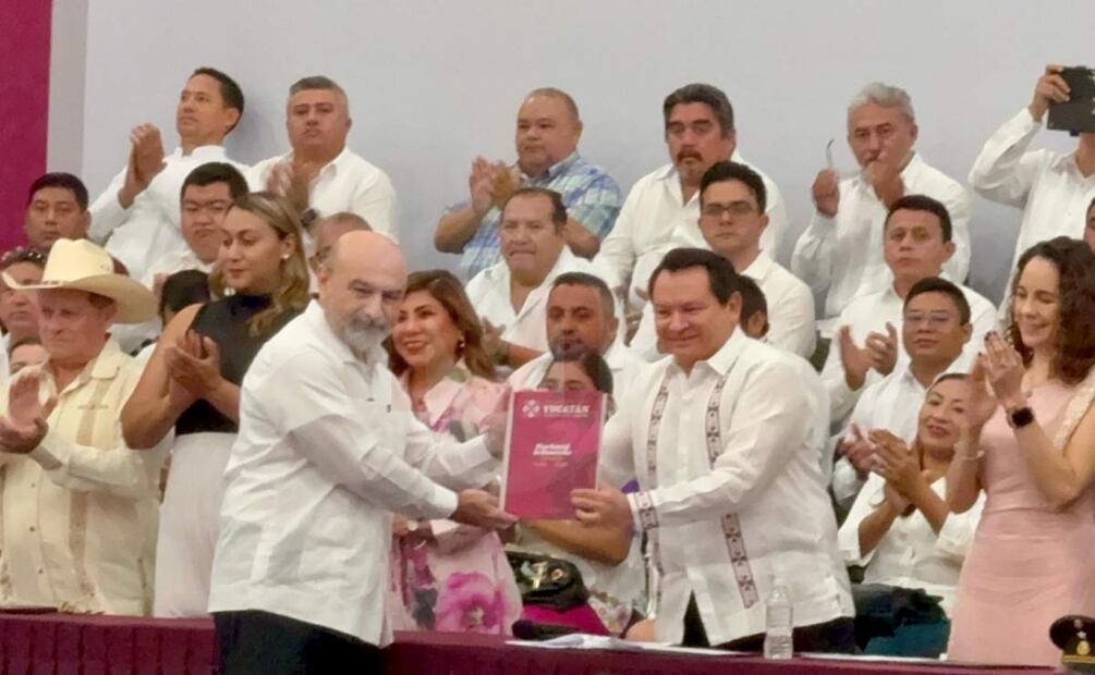 Gobernador de Yucatán presenta Plan Estatal de Desarrollo Renacimiento Maya 2024-2030 (27/03/2025). Foto: Especial