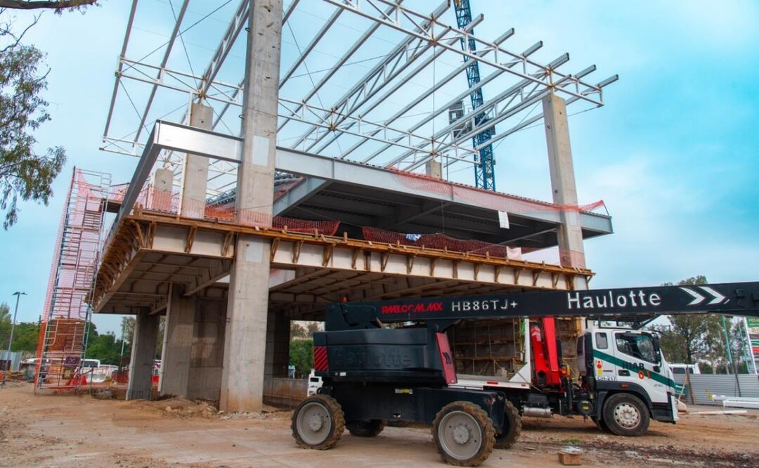 Avanza 50% la Línea 3 del Mexicable; conectará Naucalpan con el Mexipuerto Cuatro Caminos en 2026. Foto: Especial