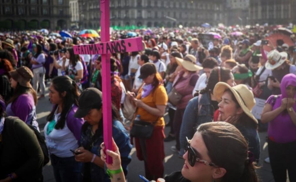 Fátima, el nombre de la niña fue recurrente en las pintas de la marcha del 8M