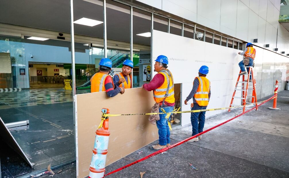 Remodelaciones dentro del AICM Terminal 1. Foto: @AICM_mx