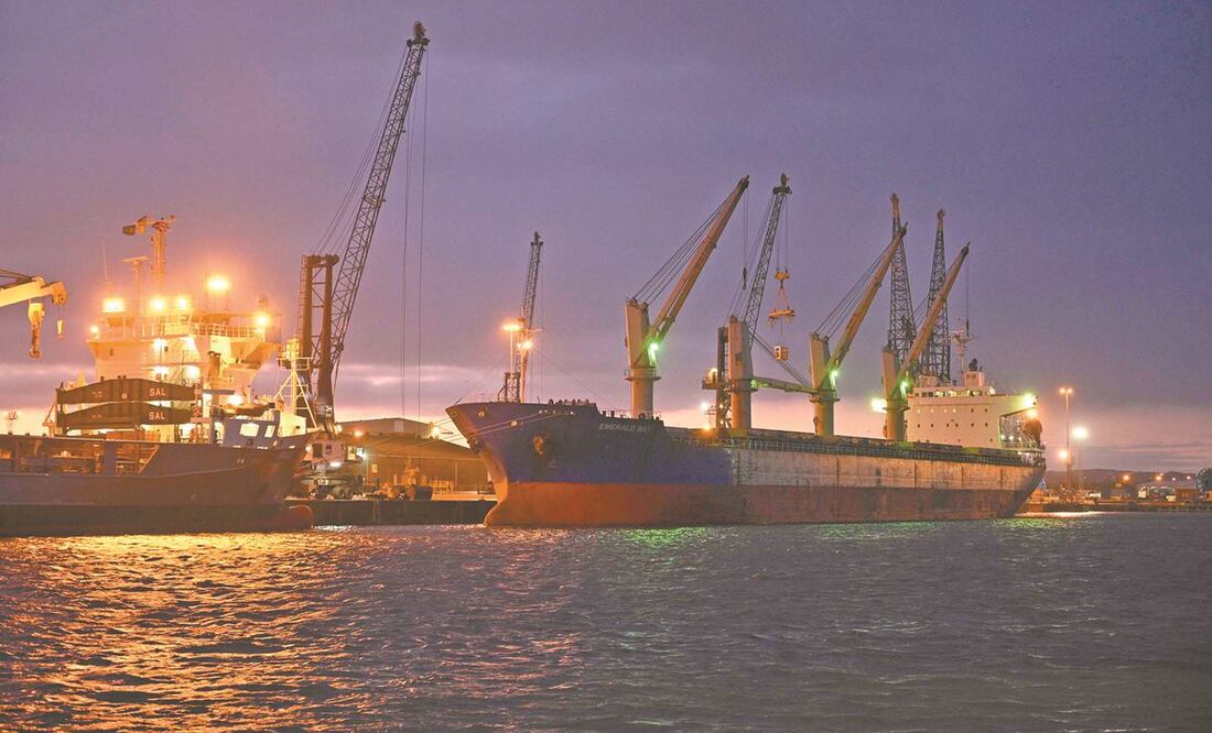 En el puerto en Hartlepool, noreste de Inglaterra, los barcos con cargamento permanecen anclados. El Brexit entre Reino Unido con la Unión Europea ha alterado la relación comercial entre México y Gran Bretaña. AFP