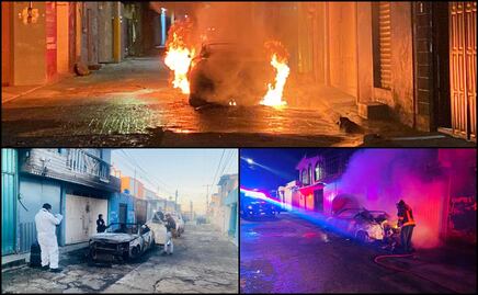 Queman dos vehículos con al menos seis cuerpos en su interior en distintos lugares de Puebla