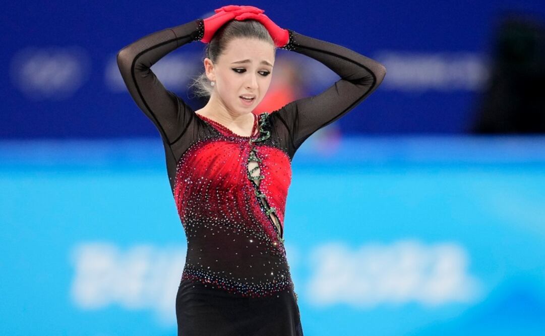 Patinadora rusa Kamila Valíeva.  Foto: AP 