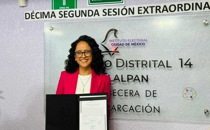 Gabriela Osorio recibe constancia de mayoría de votos como alcaldesa en Tlalpan