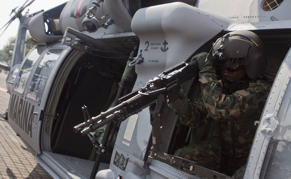 La Secretaria de Marina Armada de México recibió tres helicópteros Black Hawk tipo UH-60M de parte del Gobierno de Estados Unidos, en el marco de la Iniciativa Mérida el pasado 15 de septiembre de 2011. Foto: Isaac Esquivel/ Cuartoscuro