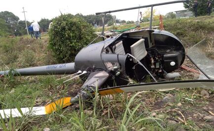 Se desploma helicóptero en Veracruz; realizaba labores de fumigación 