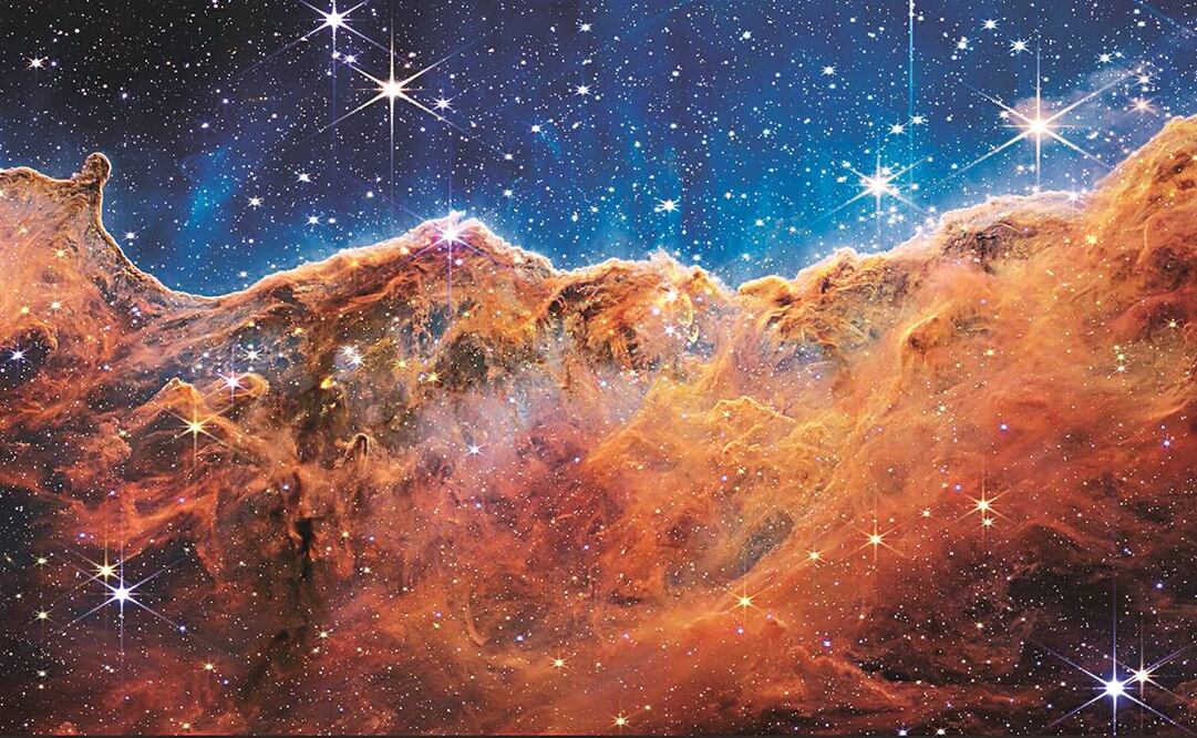 Imagen de la Nebulosa Carina, que revela por primera vez regiones de nacimiento estelar que antes eran invisibles. Foto: Archivo/EL UNIVERSAL.