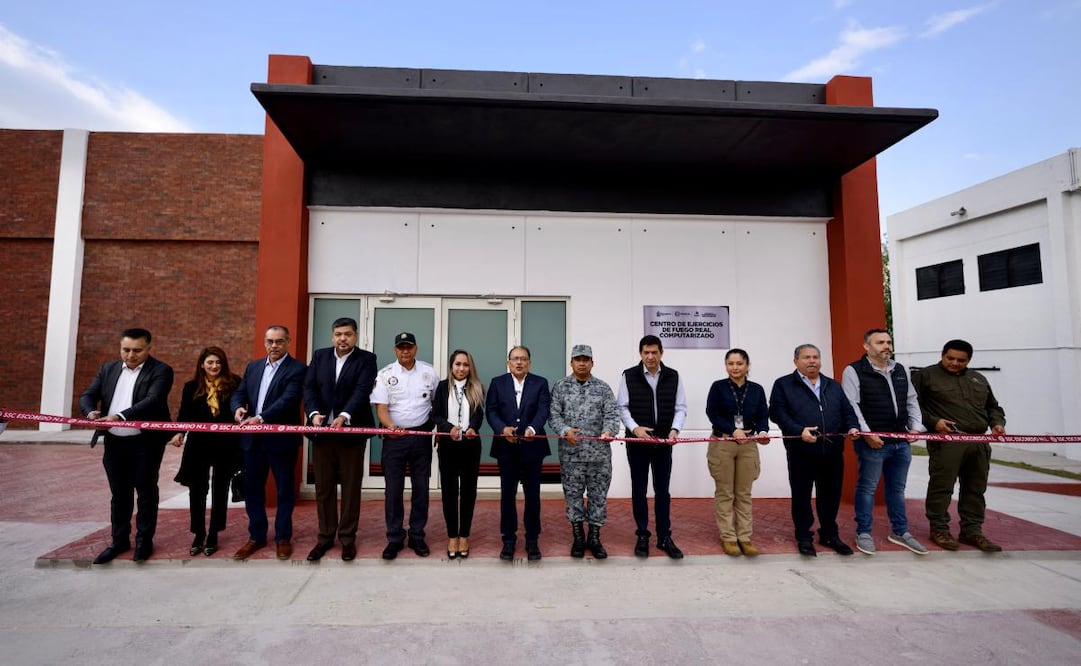 Inauguran Centro de Ejercicios de Fuego Real de Alta Tecnología en Escobedo, NL (14/12/2025). Foto: Especial
