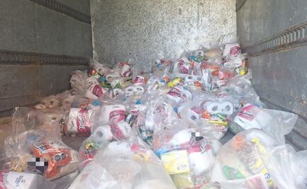 Decomisan 130 despensas del CJNG en Michoacán; papel de baño, arroz, frijol, aceite, serían repartidos entre la población