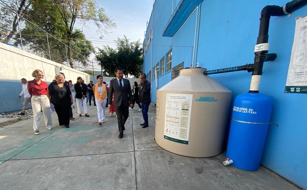 Captadores de agua de lluvia para escuelas públicas en CDMX: Foto: Alberto Acosta