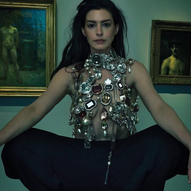 Annie Leibovitz fotografió a la actriz en museos de Nueva York.  Foto: Instagram. Vogue Magazine (Annie Leibovitz)