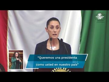 “¡Presidenta!”, gritan a Claudia Sheinbaum en Congreso 