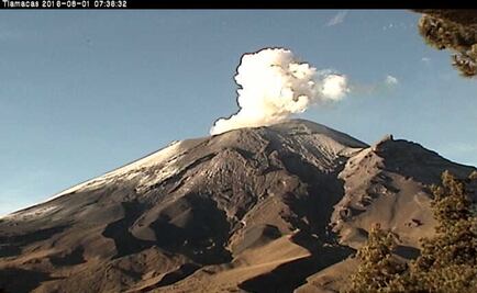 Protección Civil de Tlaxcala vigila actividad del "Popo"