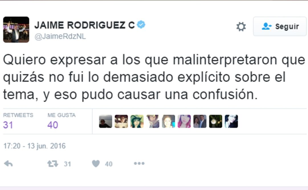 Foto: Tomada de Twitter @JaimeRdzNL