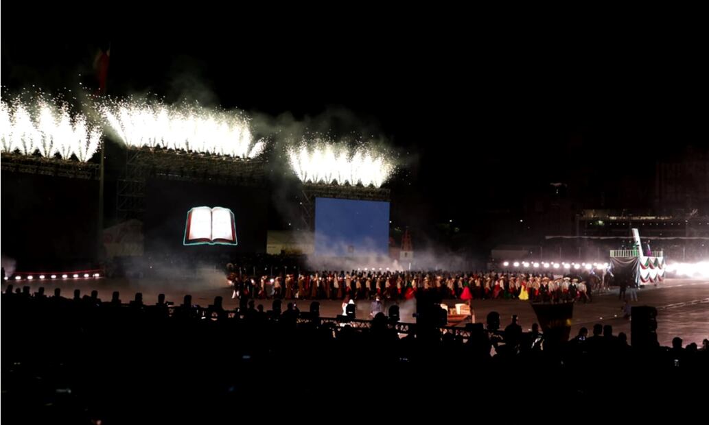 En el evento participaron 2 mil 500 elementos del Ejército, Fuerza Aérea y Guardia Nacional, y más de 300 niños. Foto: Carlos Mejía/EL UNIVERSAL