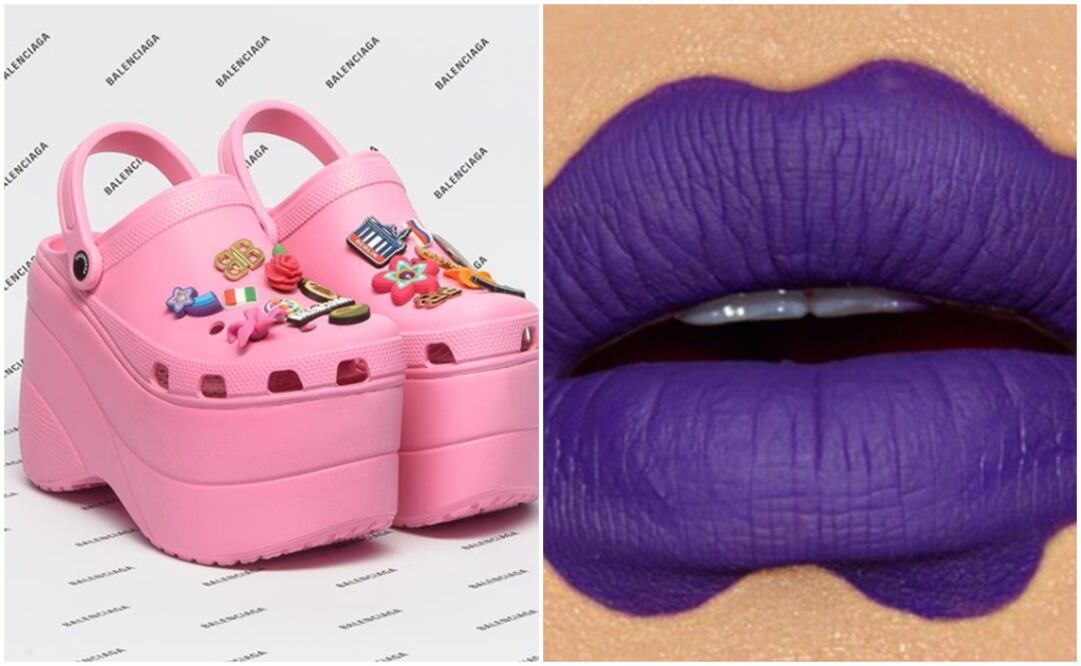 Los crocs de Balenciaga y los labios ondulados fueron algunas propuestas de este año (Foto: Instagram)
