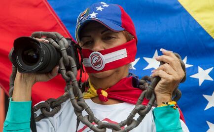 Periodistas venezolanos reclaman prensa libre 