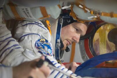 Así vivieron los astronautas de la nave Soyuz su lanzamiento a órbita