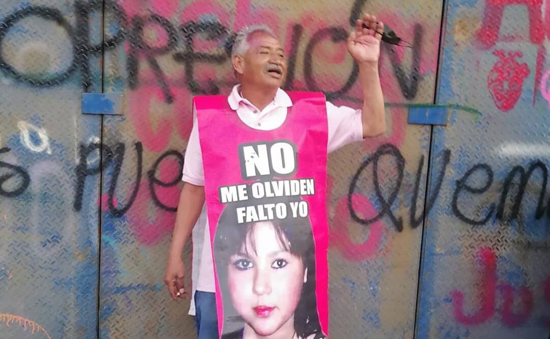 Don José Luis fue el único hombre entre las miles de mujeres que exigió justicia por su hija / Foto: Especial