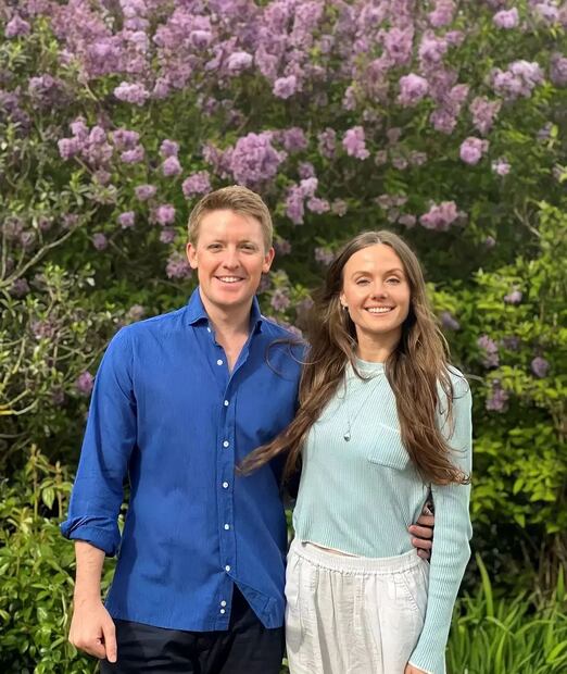 Hugh Grosvenor y su prometida. Fuente: Instagram @kingqwilliam.and.queenkatherine