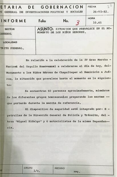MOVIMIENTO GAY, BAJO VIGILANCIA DESDE LOS 80