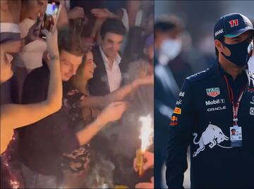 Checo Pérez, el gran ausente en la fiesta de Max Verstappen
