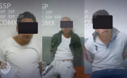 Detienen a tres presuntos asaltantes en la colonia Roma