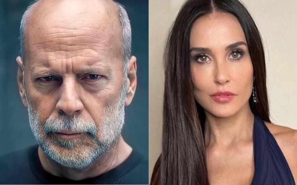 Los actores Bruce Willis y Demi Moore. Fotos: Vía Instagram oficial de los famosos/@brucewillisok.