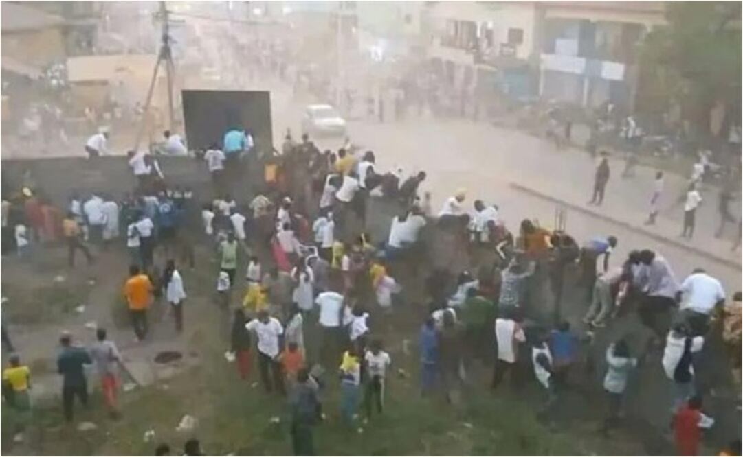 FOTO: ESPECIAL - Estampida tras partido de futbol provoca tragedia en Guinea