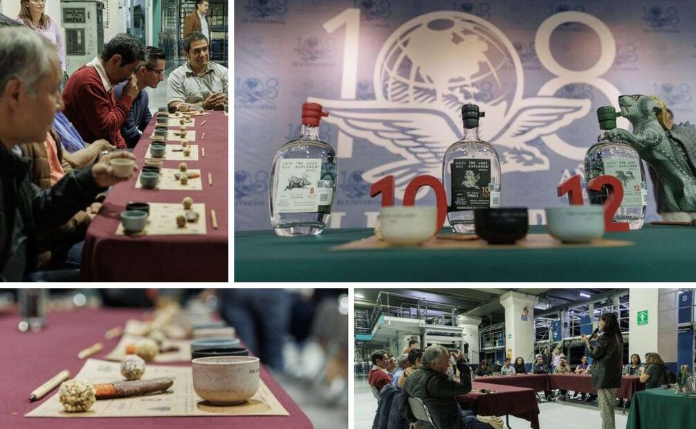 Al finalizar el recorrido, los asistentes participaron en la degustación de mezcal maridado con chocolate.   |   FUENTE: El Universal