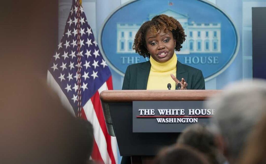 Jean-Pierre, de 44 años, es la primera mujer negra en asumir el papel de vocera de la Casa Blanca. Foto: AP