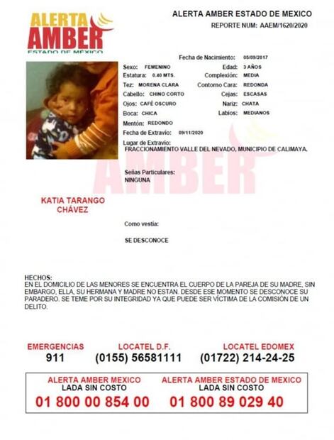 Buscan a Kenia y Katia, hermanitas desaparecidas en el Estado de México