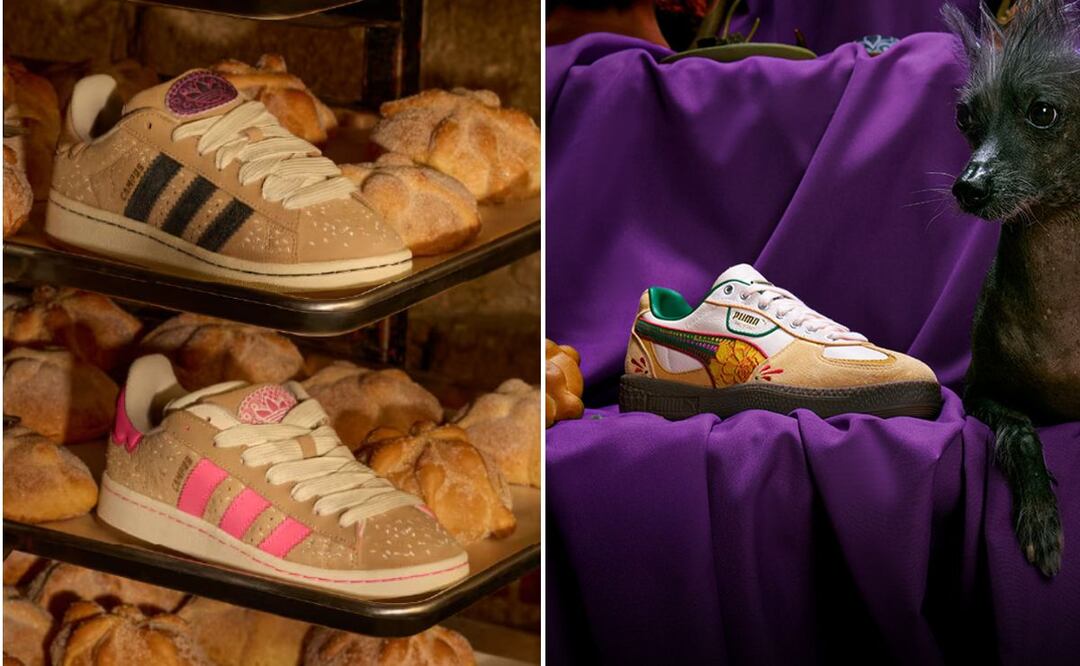 Colecciónes de adidas y Puma por el Día de Muertos 2025. Foto: Especial