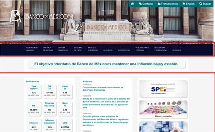 El Banco de México estrena portal de internet