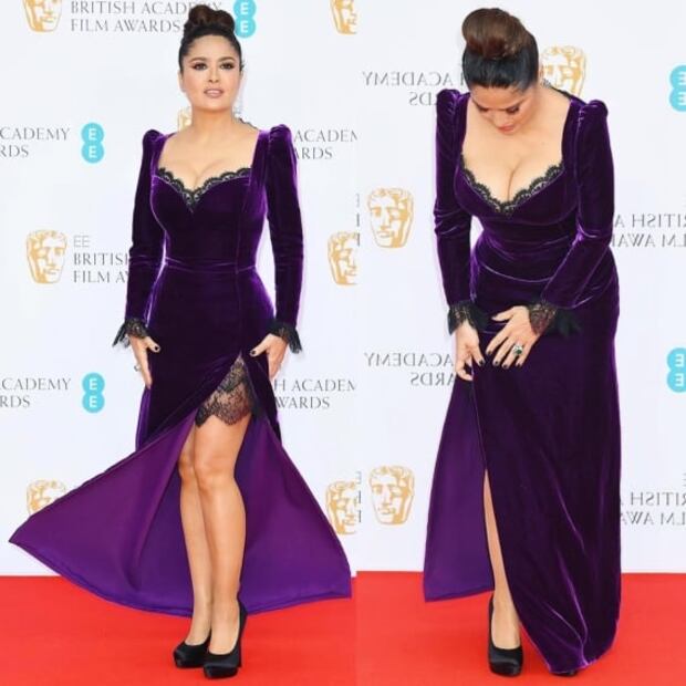 Salma Hayek: 3 modelos de vestidos para mujeres con mucho busto
