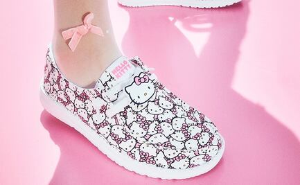 Hello Kitty es la estrella de la nueva colección de zapatos Hey Dude